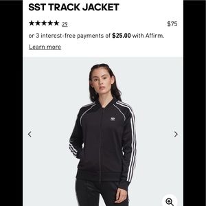 Adidas originals track jacket